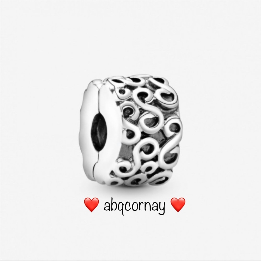 🚨 SALE 🚨 EUC Pandora 790338 Sterling Silver S Clip - RETIRED